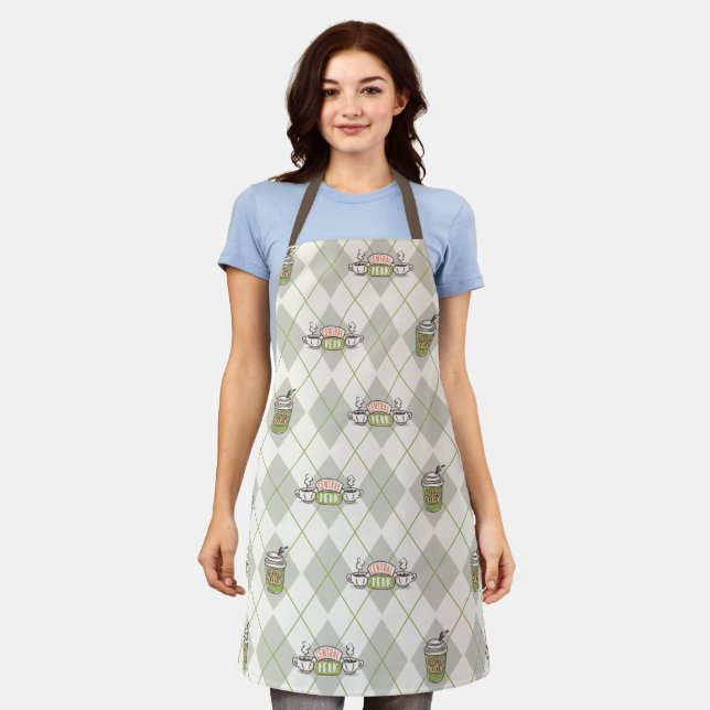 FRIENDS™  | Central Perk Argyle Pattern Apron (Worn)