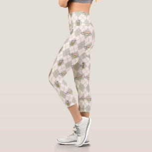 FRIENDS™ Central Perk Argyle Pattern Capri Leggings