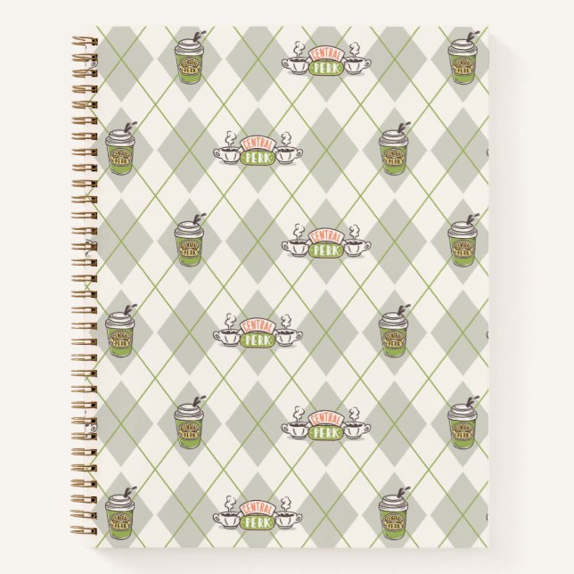 FRIENDS™  | Central Perk Argyle Pattern Notebook (Front)