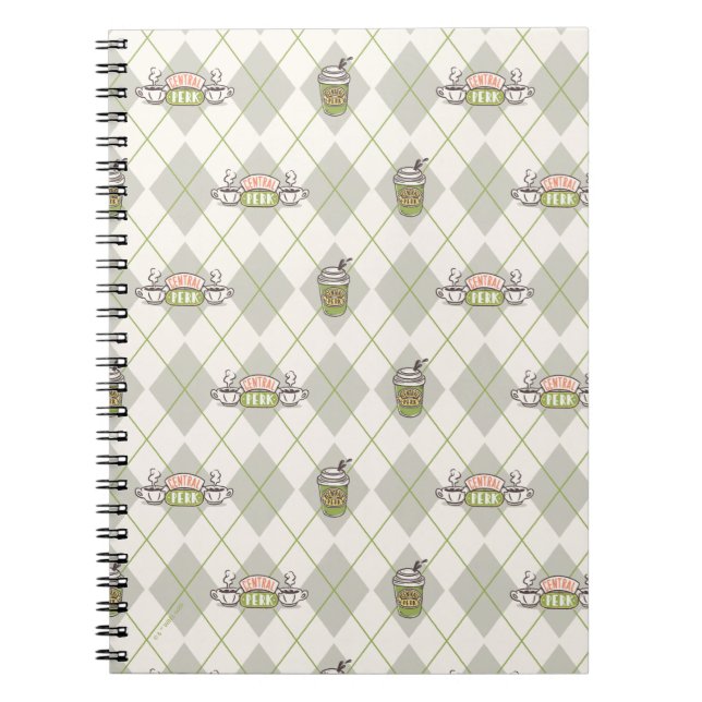 FRIENDS™  | Central Perk Argyle Pattern Notebook (Front)