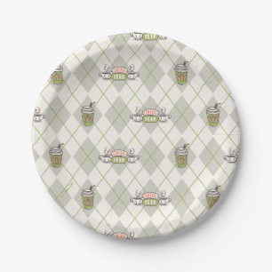 FRIENDS™ Central Perk Argyle Pattern Paper Plate