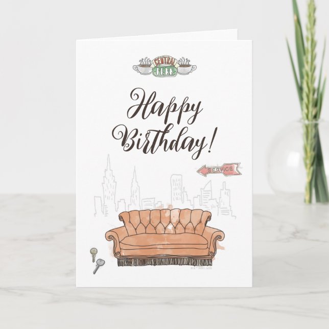 FRIENDS™ | Central Perk Birthday Card (Front)