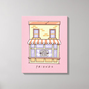 FRIENDS™ Central Perk Cartoon Coffee Shop Canvas Print