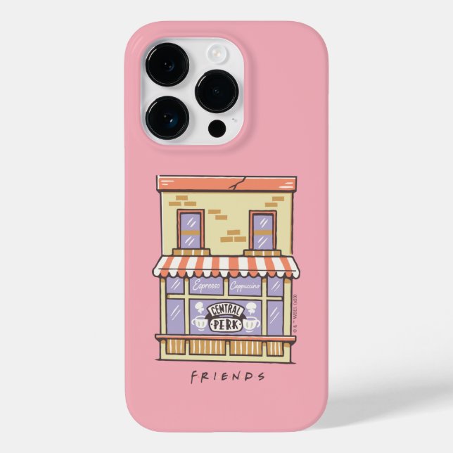 FRIENDS™ | Central Perk Cartoon Coffee Shop Case-Mate iPhone Case (Back)