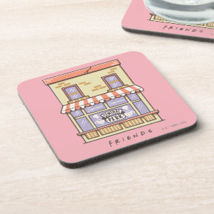 FRIENDS™ Central Perk Cartoon Coffee Shop Coaster