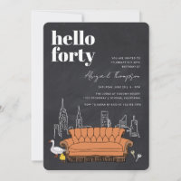 FRIENDS™ | Central Perk Chalkboard 40th Birthday