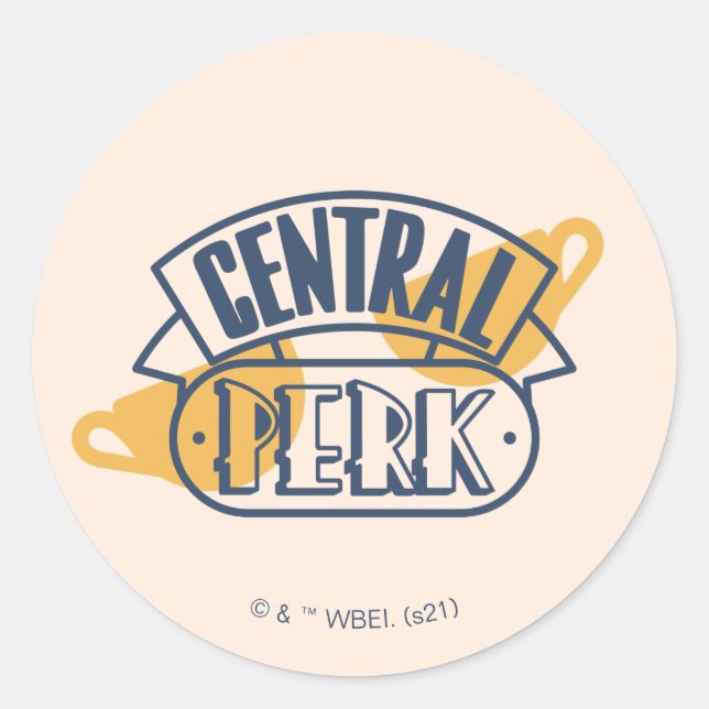 FRIENDS™ | Central Perk Classic Round Sticker (Front)