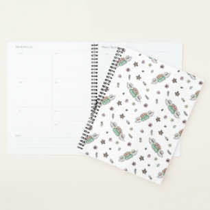 FRIENDS™ Central Perk Coffee Watercolor Pattern Planner