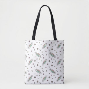 FRIENDS™ Central Perk Coffee Watercolor Pattern Tote Bag