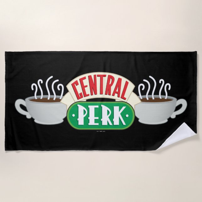 FRIENDS™ | Central Perk Logo Beach Towel (Front)