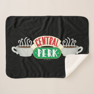 FRIENDS™   Central Perk Logo Sherpa Blanket
