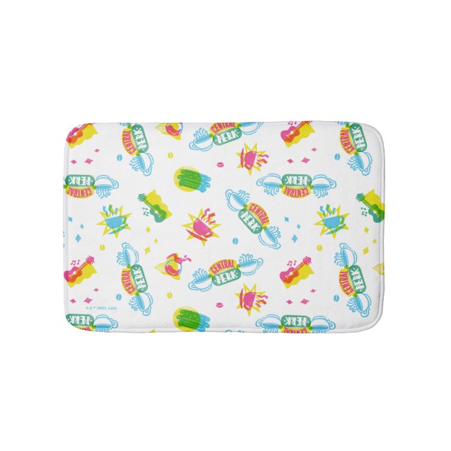 FRIENDS™ | Central Perk Neon Pattern Bath Mat (Front)