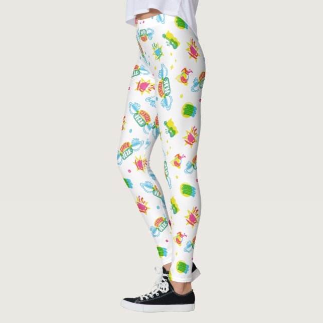 FRIENDS™ | Central Perk Neon Pattern Leggings (Left)