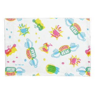 FRIENDS™   Central Perk Neon Pattern Pillowcase