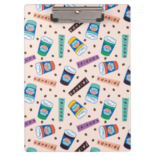 FRIENDS™   Central Perk Vibrant Coffee Pattern Clipboard