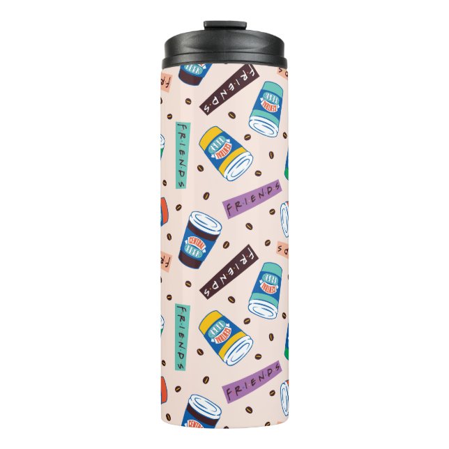FRIENDS™ | Central Perk Vibrant Coffee Pattern Thermal Tumbler (Front)