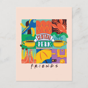 FRIENDS™ Central Perk Vibrant Graphic Postcard