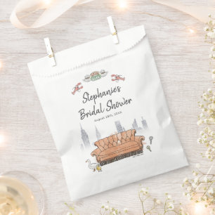 FRIENDS™ Central Perk Watercolor Bridal Shower Favour Bag