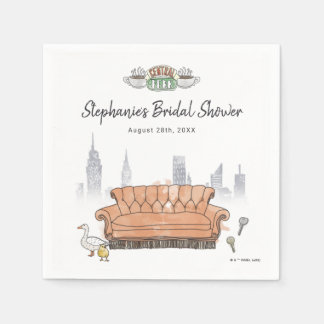 FRIENDS™ | Central Perk Watercolor Bridal Shower Napkin