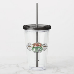FRIENDS™ Central Perk Watercolor Logo Acrylic Tumbler
