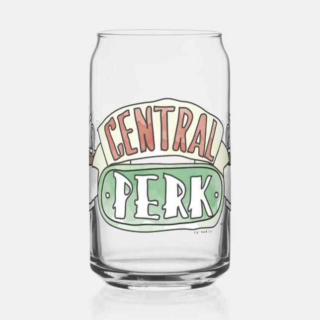FRIENDS™ | Central Perk Watercolor Logo Can Glass (Left)