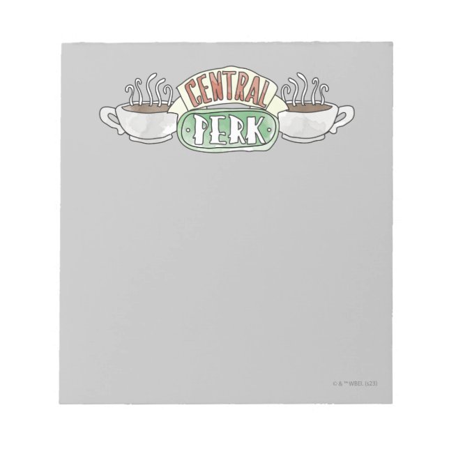 FRIENDS™ | Central Perk Watercolor Logo Notepad (Front)