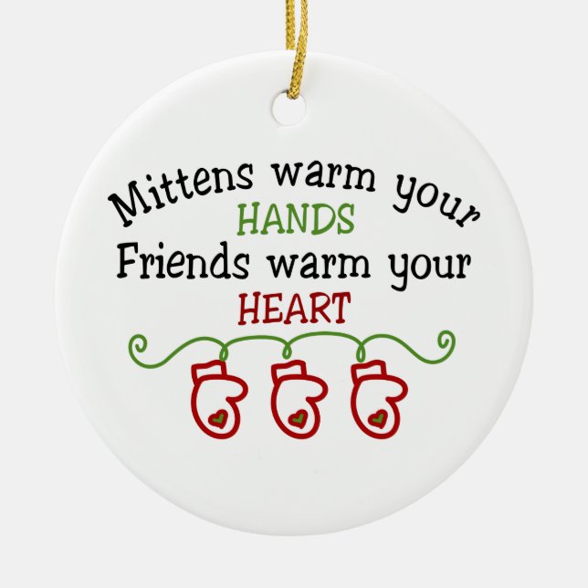 Friends Ceramic Ornament (Front)