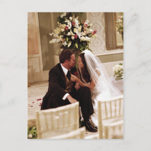 FRIENDS™   Chandler & Monica Married Invitation Postcard