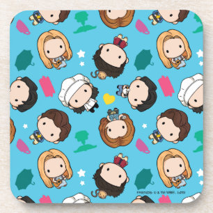 FRIENDS™ Character Chibi Pattern Coaster