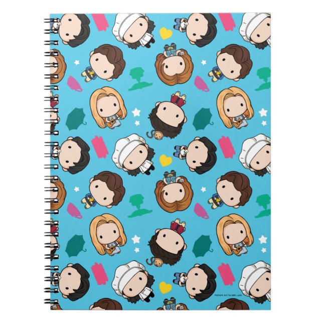 FRIENDS™ | Character Chibi Pattern Notebook (Front)