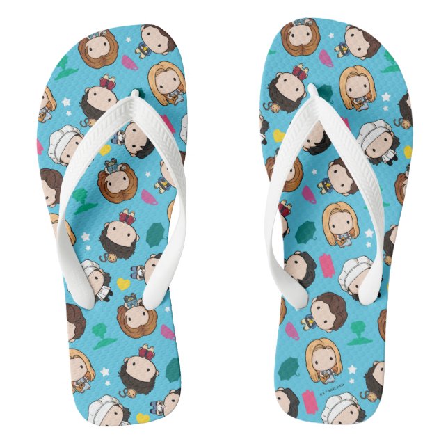 FRIENDS™ | Character Chibi Pattern Thongs (Footbed)