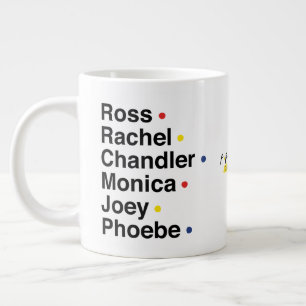 FRIENDS™   Character Names Large Coffee Mug