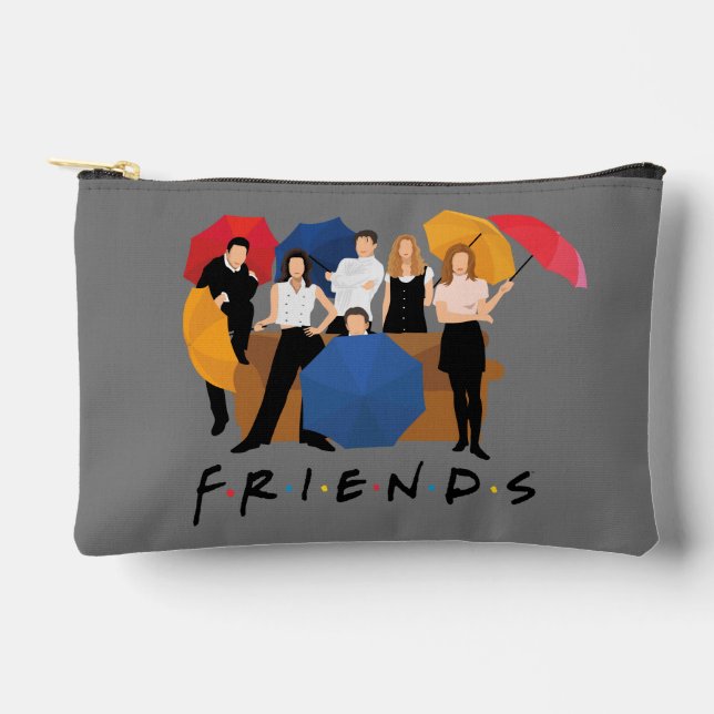 FRIENDS™ Character Silhouette Accessory Pouch (Front)