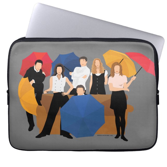 FRIENDS™ Character Silhouette Laptop Sleeve (Front)
