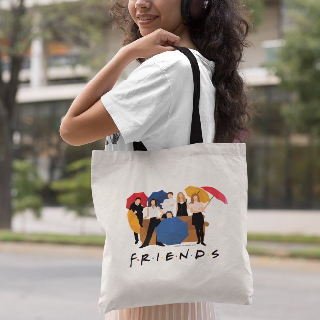 FRIENDS™ Character Silhouette Tote Bag (Person carrying tote bag)