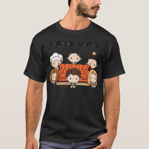 Friends Chibi Cast with Sofa Funny TV Show T-Shirt