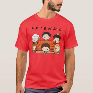 Friends Chibi Cast with Sofa FunnyV Show boy T-Shirt