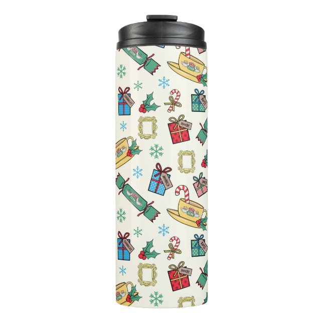 FRIENDS™ | Christmas Icon Pattern Thermal Tumbler (Front)
