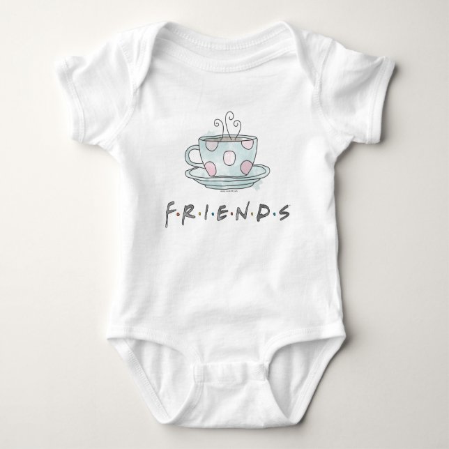 FRIENDS™ | Coffee Mug Watercolor Baby Bodysuit (Front)