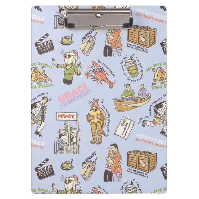 FRIENDS™ Colorful Cartoon Pattern Clipboard (Front)