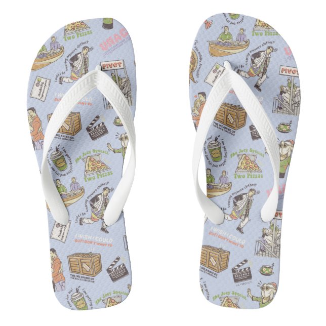 FRIENDS™ Colorful Cartoon Pattern Thongs (Footbed)