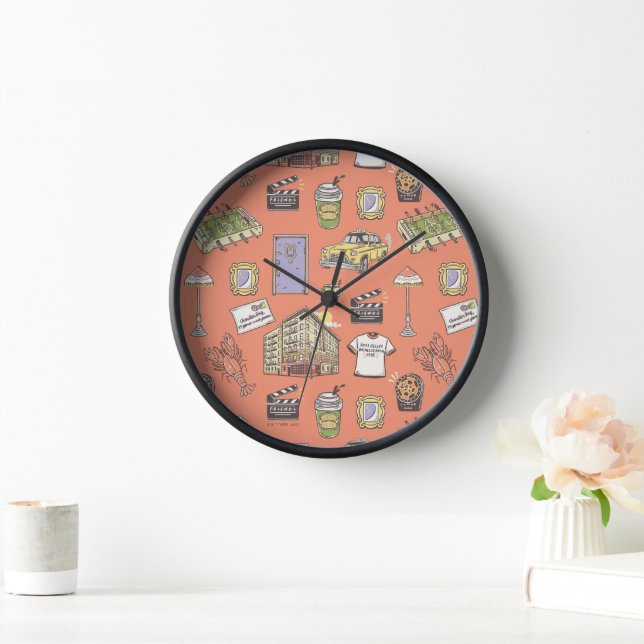 FRIENDS™ Colorful Icons Pattern Clock (Home)