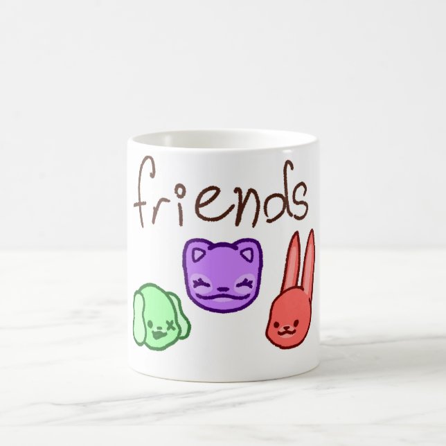 Friends Colourful Animal Mug (Center)