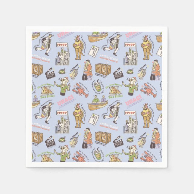 FRIENDS™ Colourful Cartoon Pattern Napkin (Front)