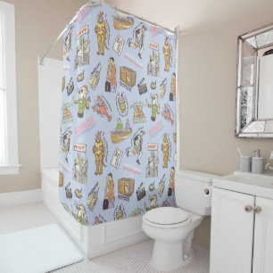 FRIENDS™ Colourful Cartoon Pattern Shower Curtain