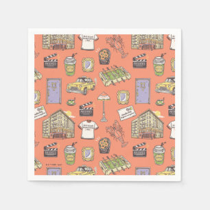FRIENDS™ Colourful Icons Pattern Napkin