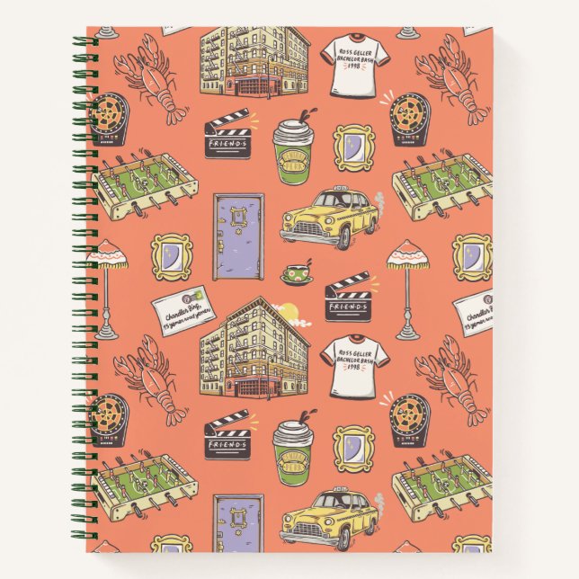 FRIENDS™ Colourful Icons Pattern Notebook (Front)