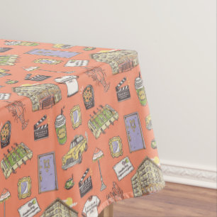 FRIENDS™ Colourful Icons Pattern Tablecloth