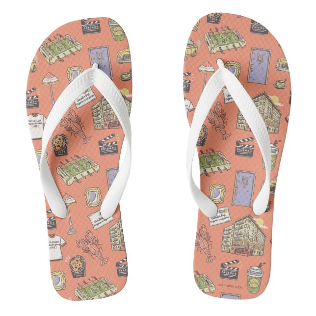FRIENDS™ Colourful Icons Pattern Thongs (Footbed)