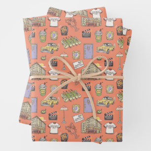 FRIENDS™ Colourful Icons Pattern Wrapping Paper Sheet